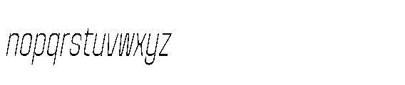 Yuedsans Light Italic Font LOWERCASE