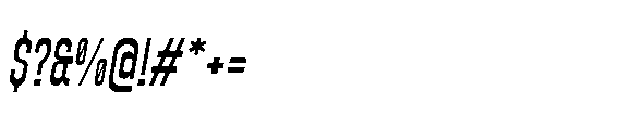Yuedsans Semi Bold Italic Font OTHER CHARS