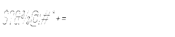 Yuedsans Thin Italic Font OTHER CHARS