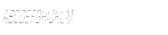 Yuedsans Thin Italic Font UPPERCASE