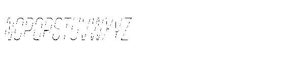 Yuedsans Thin Italic Font UPPERCASE