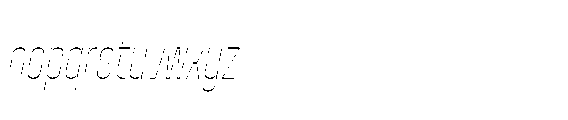 Yuedsans Thin Italic Font LOWERCASE