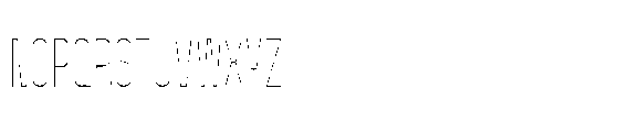 Yuedsans Thin Font UPPERCASE