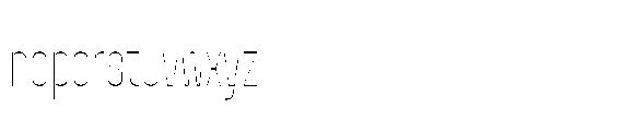 Yuedsans Thin Font LOWERCASE