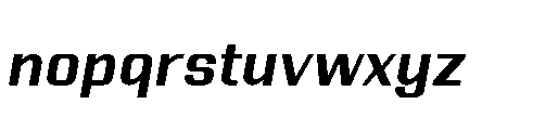 Yuenyong Bold Italic Font LOWERCASE