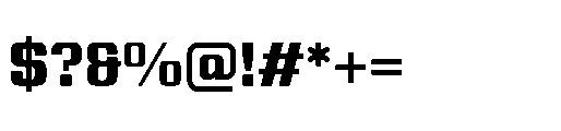 Yuenyong Extra Bold Font OTHER CHARS