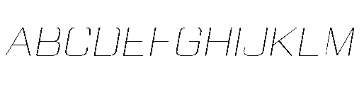 Yuenyong Extra Light Italic Font UPPERCASE