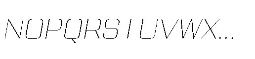 Yuenyong Extra Light Italic Font UPPERCASE