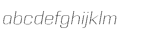 Yuenyong Extra Light Italic FONT