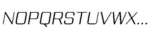 Yuenyong Italic Font UPPERCASE