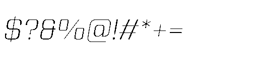 Yuenyong Light Italic Font OTHER CHARS