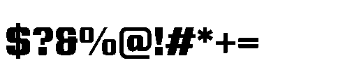 Yuenyong Loopless Black Font OTHER CHARS