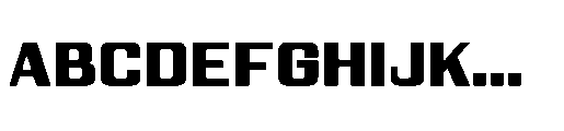 Yuenyong Loopless Black Font UPPERCASE