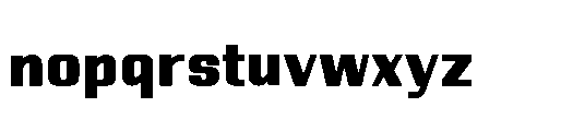 Yuenyong Loopless Black Font LOWERCASE