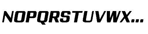 Yuenyong Loopless Extra Bold Italic Font UPPERCASE