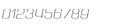 Yuenyong Loopless Extra Light Italic Font OTHER CHARS