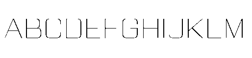 Yuenyong Loopless Extra Light Font UPPERCASE