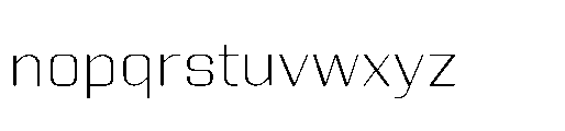Yuenyong Loopless Light Font LOWERCASE