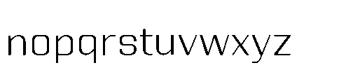 Yuenyong Loopless Regular Font LOWERCASE