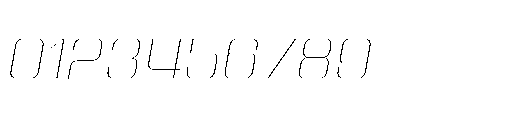 Yuenyong Loopless Thin Italic Font OTHER CHARS