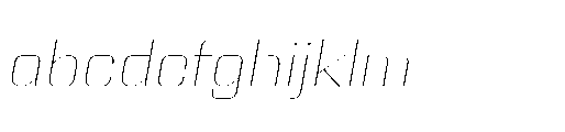 Yuenyong Loopless Thin Italic FONT