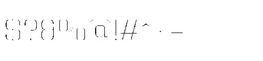 Yuenyong Loopless Thin Font OTHER CHARS
