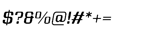 Yuenyong Semi Bold Italic Font OTHER CHARS