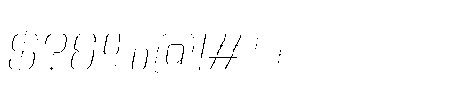 Yuenyong Thin Italic Font OTHER CHARS