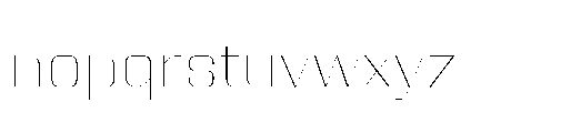 Yuenyong Thin Font LOWERCASE