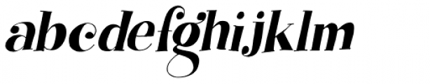 Yuli Italic Font LOWERCASE