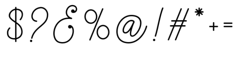 Yullia Signature Font OTHER CHARS