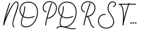 Yullia Signature Font UPPERCASE