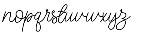 Yullia Signature Font LOWERCASE