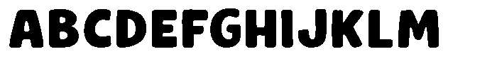 Yumelo Font UPPERCASE