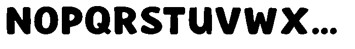 Yumelo Font UPPERCASE