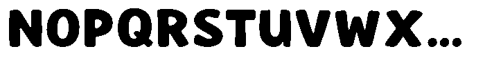 Yumelo Font LOWERCASE