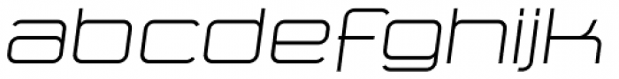 Yumi Oblique Font LOWERCASE