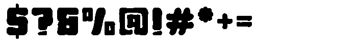 Yummy Chunk Font OTHER CHARS