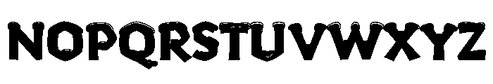 Yule Heavy Snow Color Font UPPERCASE