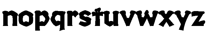 Yule Heavy Snow Color Font LOWERCASE