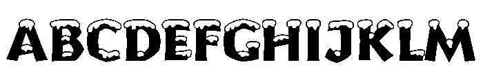 Yule Heavy Snow Font UPPERCASE