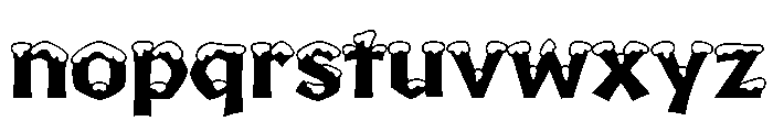 Yule Heavy Snow Font LOWERCASE