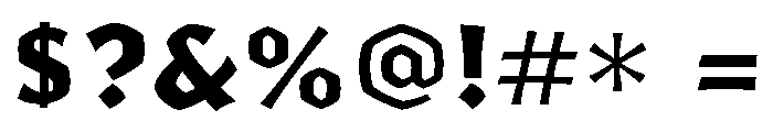 Yule Heavy Font OTHER CHARS