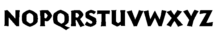 Yule Heavy Font LOWERCASE