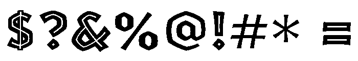 Yule Inline Font OTHER CHARS