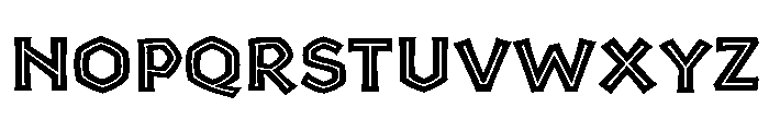 Yule Inline Font UPPERCASE
