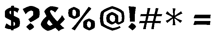 Yule Klein Heavy Font OTHER CHARS