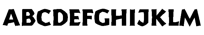 Yule Klein Heavy Font UPPERCASE