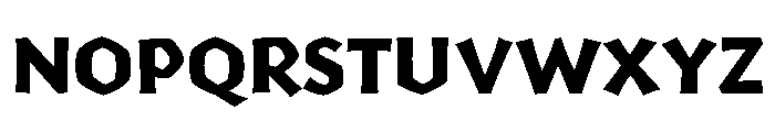 Yule Klein Heavy Font UPPERCASE