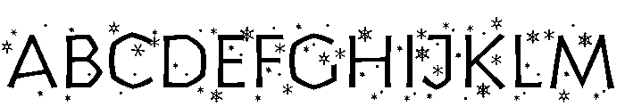 Yule Light Flurries Font UPPERCASE